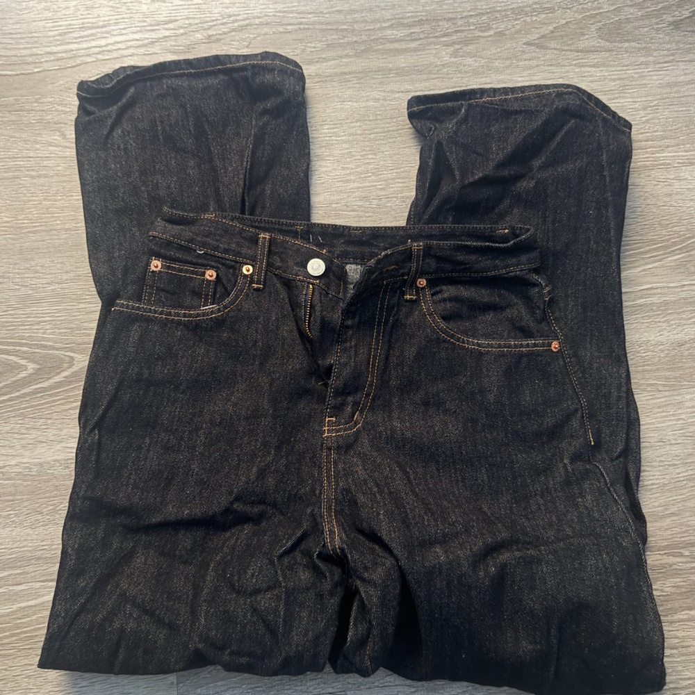 Lewkin Lena Dark Wash Wide-Leg Jeans